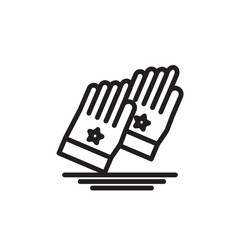 Cloth Fabric Glove Outline Icon