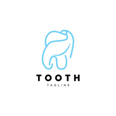 Tooth Logo, Dental Care Vector, Illustration Icon Design
