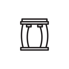 Drum Drums Stick Outline Icon