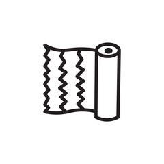 Fabric Roll Sewing Outline Icon