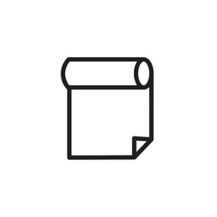 Fabric Roll Sewing Outline Icon