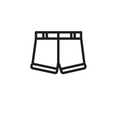 Fabric Fashion Shorts Outline Icon