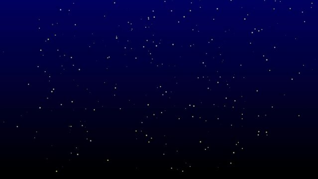 Starry night sky animated background