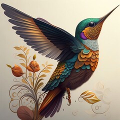 illustration of a hummingbird 