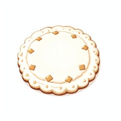 cookies on a white background, Generative AI