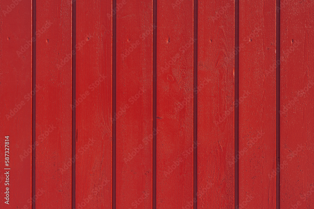 Wall mural red wood plank texture of pine grain with knots. cool wooden background. high quality photo