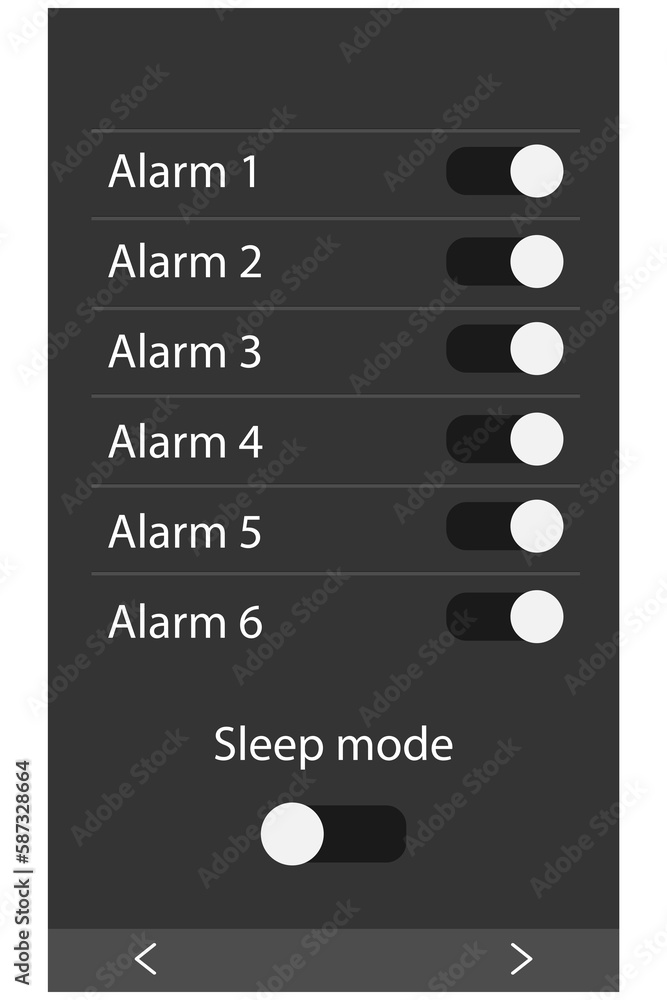 Poster digital image of various alarm