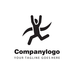 people jump for logo company design