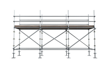 3d image of gray scaffolding with cross shapes