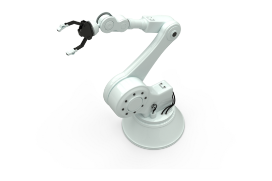 High angle view of robotic hand - Powered by Adobe
