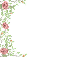 Obraz na płótnie Canvas Beauty flower floral illustration