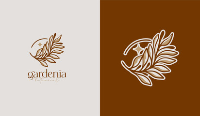 Leaf Flower Tree monoline. Universal creative premium symbol. Vector sign icon logo template. Vector illustration