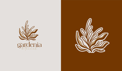 Leaf Flower Tree monoline. Universal creative premium symbol. Vector sign icon logo template. Vector illustration