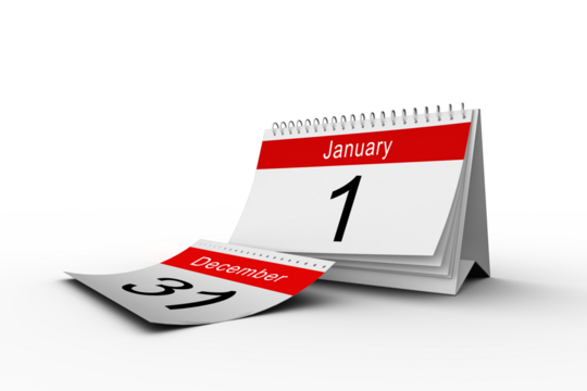 1st January on calendar