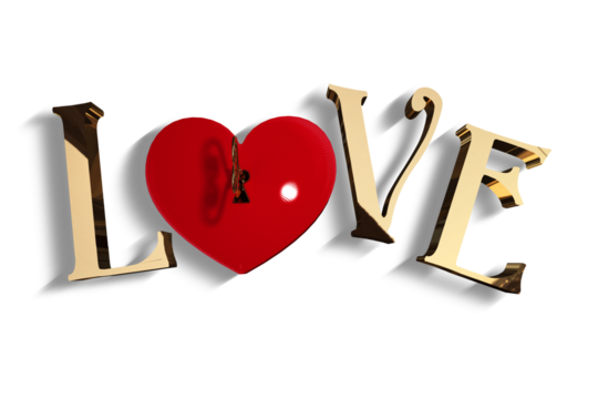 Love with lock and key