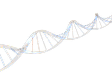 Fototapeta Illustrative image of transparent DNA  obraz