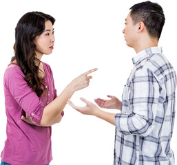 Young couple arguing