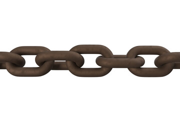 Fototapeta premium 3d image of metallic chain