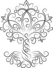 Floral design icon