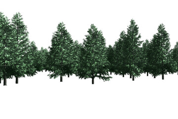 Fototapeta premium Digitally generated image of green forest