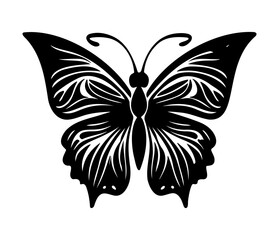 Obraz na płótnie Canvas butterfly icon. Simple illustration of big butterfly vector icon