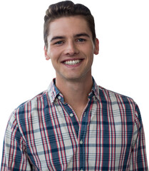 Portrait of smiling young man