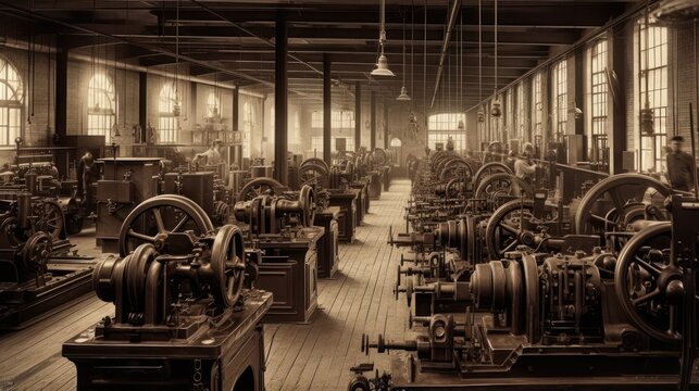 Iron forges and steam engines: the industrial revolution's factory workers, generative ai