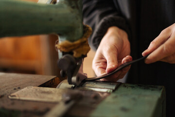 Small business of making leather goods