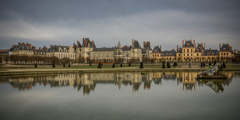 Fototapeta premium View on the castle of Fontainebleau which owned to the world heritage of Unesco