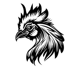 Obraz premium Chicken cock Rooster, Chickens roosters, Farm Animal illustration 