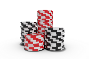 Digital composite image of gambling chips
