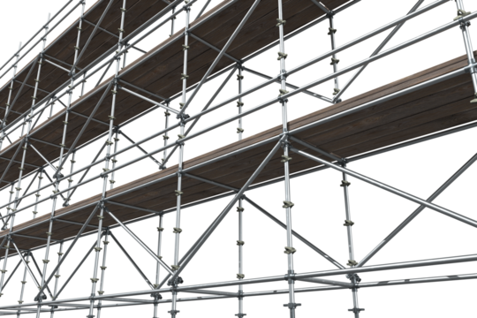 3d illustrative scaffolding graphic