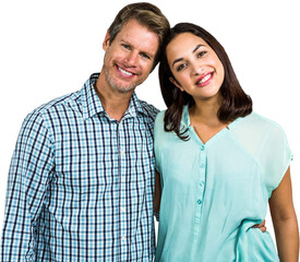 Portrait of happy couple standing