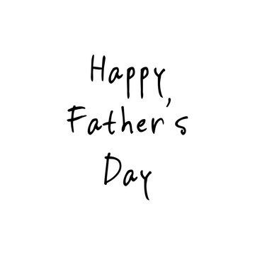 Computer graphic image of stylish Happy Fathers day message