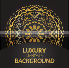 Modern Luxury Mandala Design Template