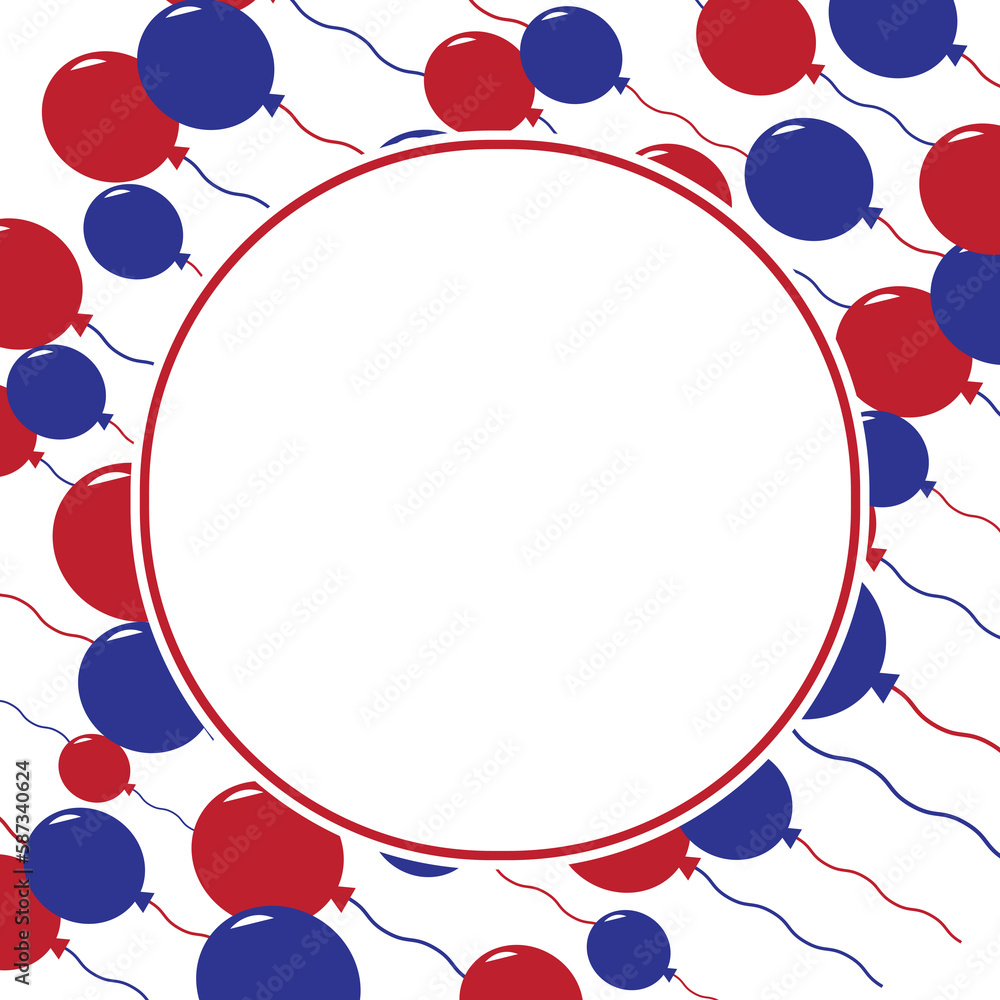 Poster digitally generated image of circular picture frame