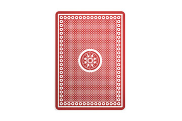 Computer graphic image of red playing card