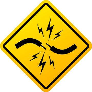 Short circuit warning vector sign