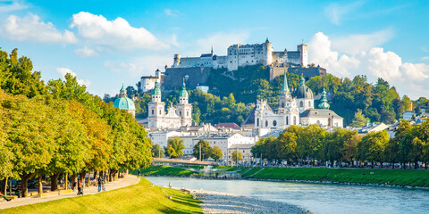 Salzburg old town skyline, Austria