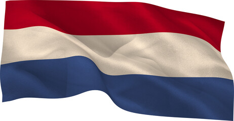 Obraz premium Digitally generated dutch national flag