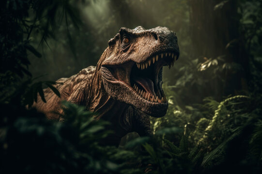 Fundo realista de t-rex