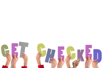 Hands holding up get checked