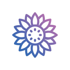 Flower icon vector stock.