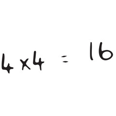 Digital image of number multiplication
