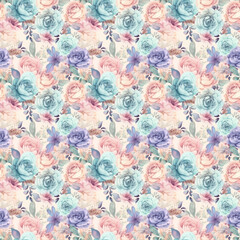 seamless pattern with floral
