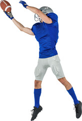 Sports player catching ball