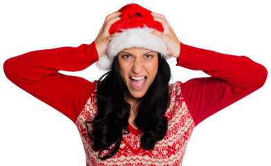 Irritated woman looking at camera