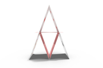 Illustration of card tower