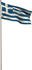 Fototapeta premium Digitally generated greek national flag