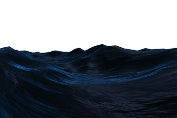Naklejka premium Dark blue rough ocean